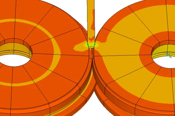 Finite element analysis for predicting mechanical behavior and reliability