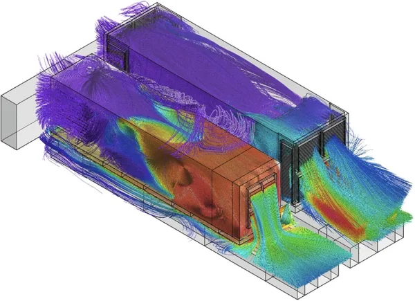 Computational fluid dynamics analysis using finite volume methods to predict fluid behavior